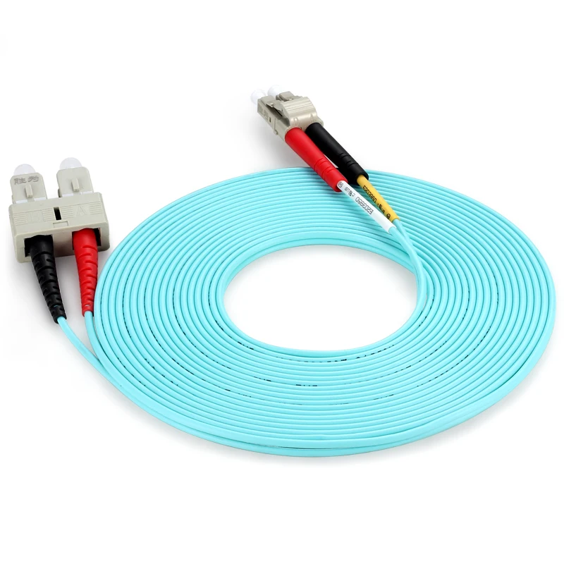 2 метровый телефон оптоволоконный кабель 10G многомодовый дуплексный патч корд OM3