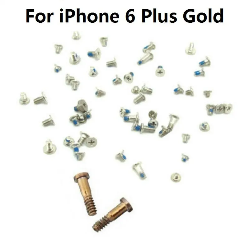 Новинка полный набор винтов с 2 нижними винтами Замена для iPhone 6/6 Plus 6S Черный Белый