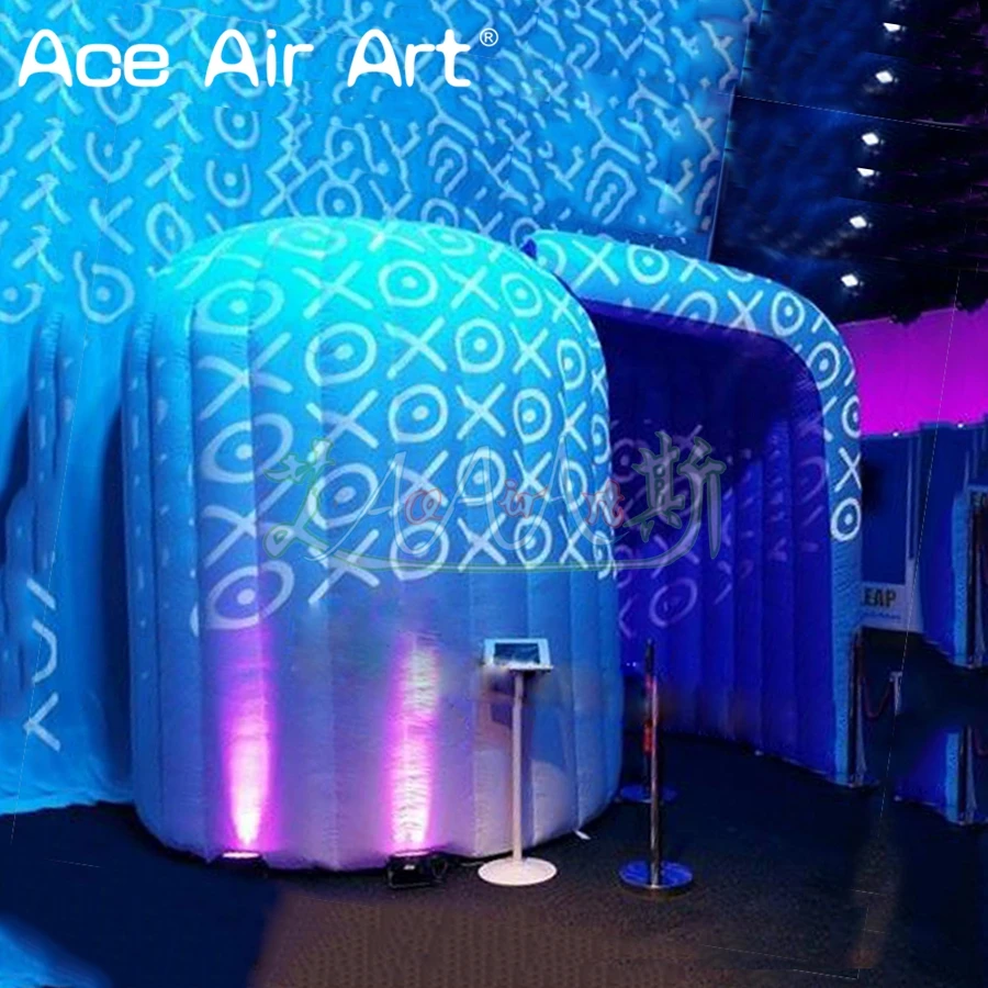 Мини освещение Купола igloo надувной селфи фото стенд купол Шап фон палатка для