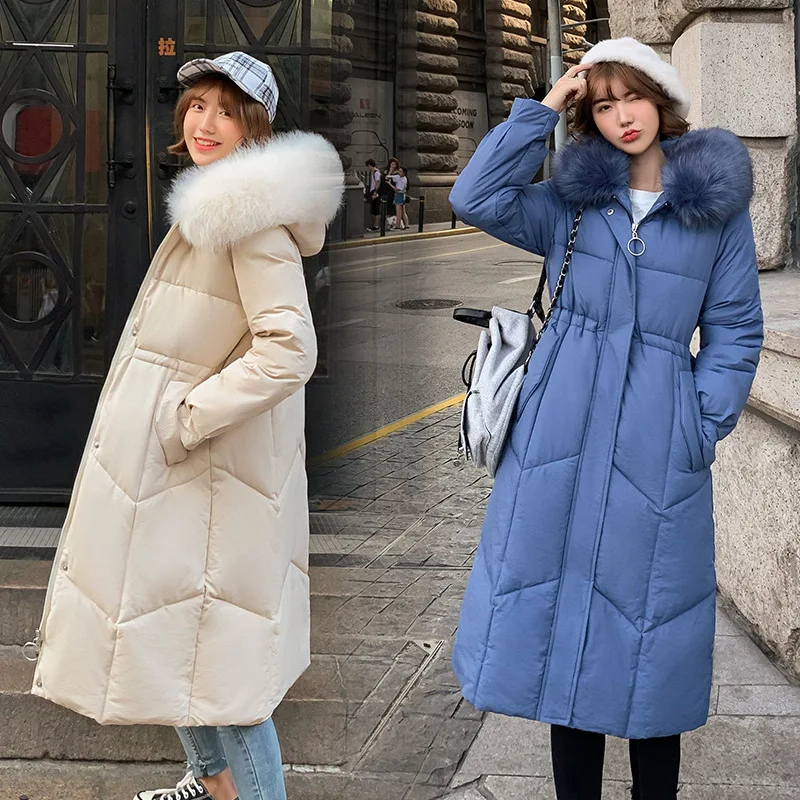 Зимняя куртка парка 2019 осенняя Женская Корейская хлопковая стеганая пальто
