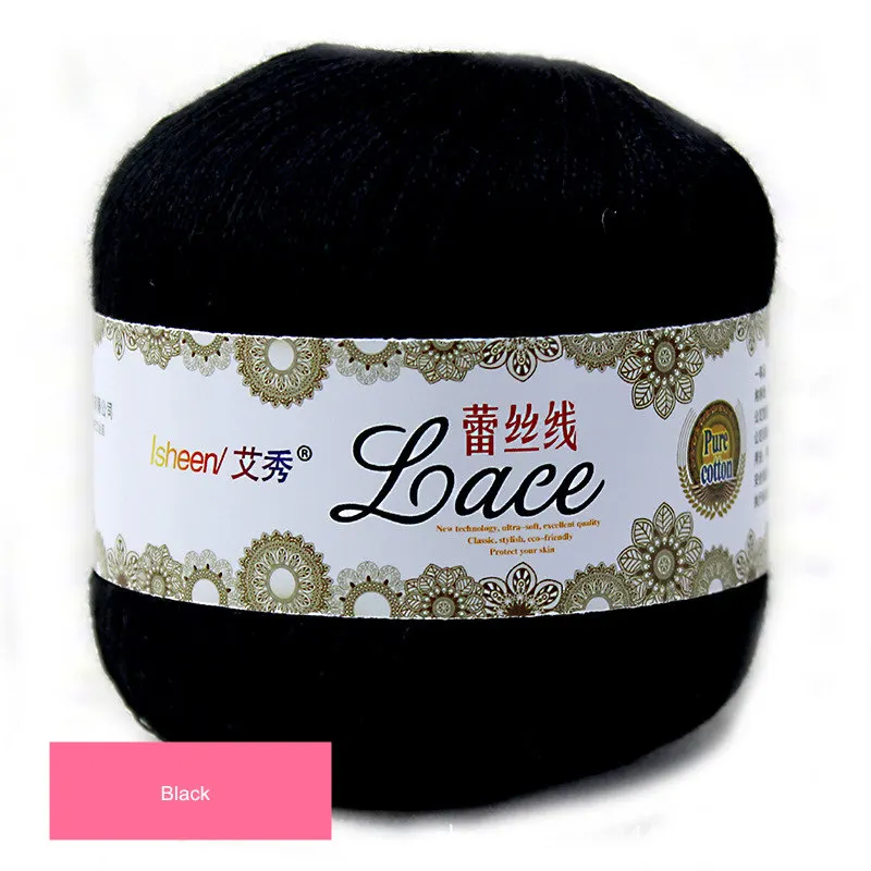 50 g/ball 8# Lace Crochet Thread Cotton Wool Fine Yarns Embroidery Crochet Knitting Lace Jewelry DIY Hand Knitting Threads