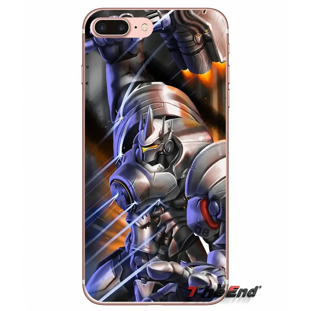 Силиконовый чехол для Samsung Galaxy S3 S4 S5 MINI S6 S7 edge S8 Plus Note 2 3 4 5 Grand Core Prime OVERWATCH Reinhardt с