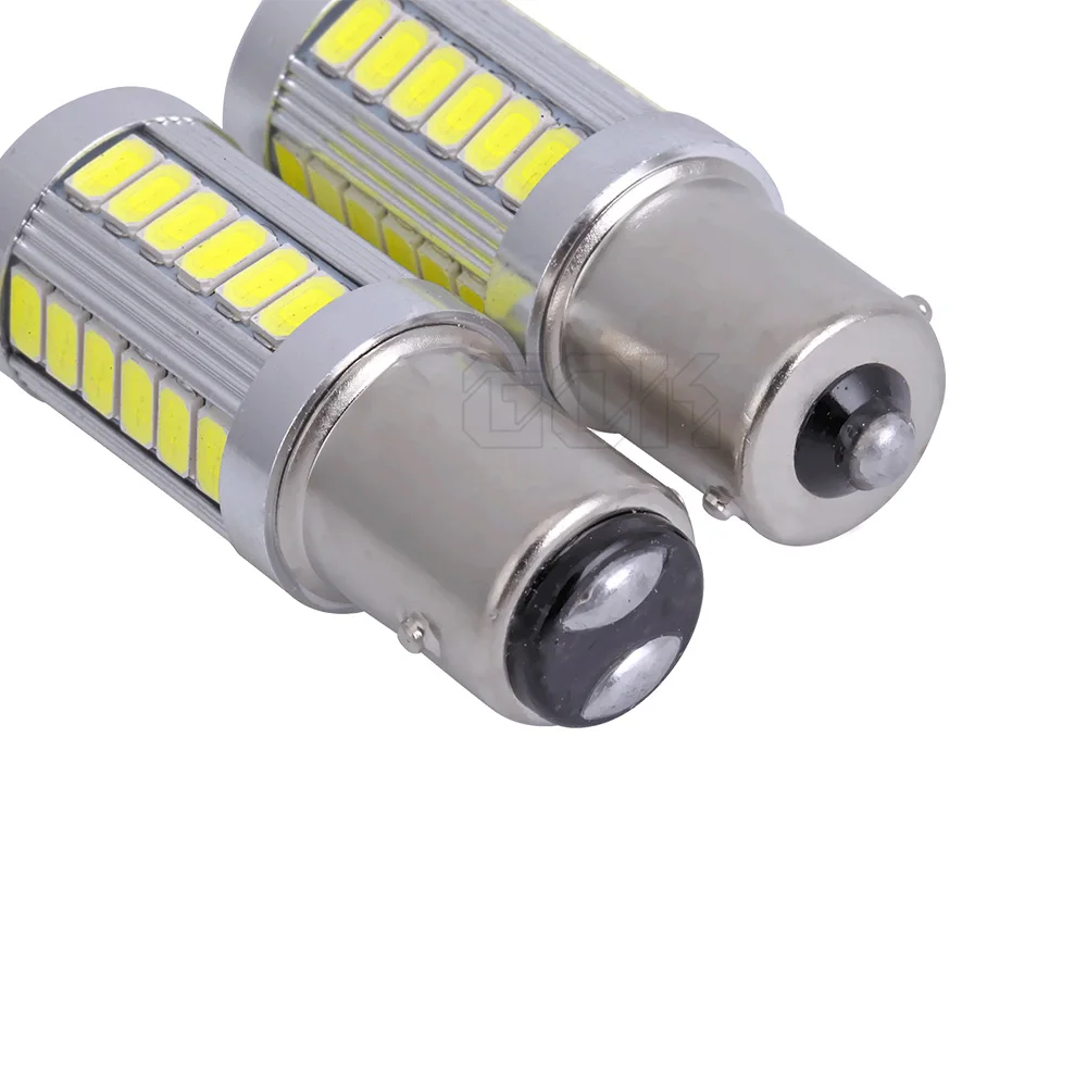 4 x Ba15s светодиодный 1156 33SMD 5630 BAY15D 33 ные белые лампы 12 В с верхним объективом
