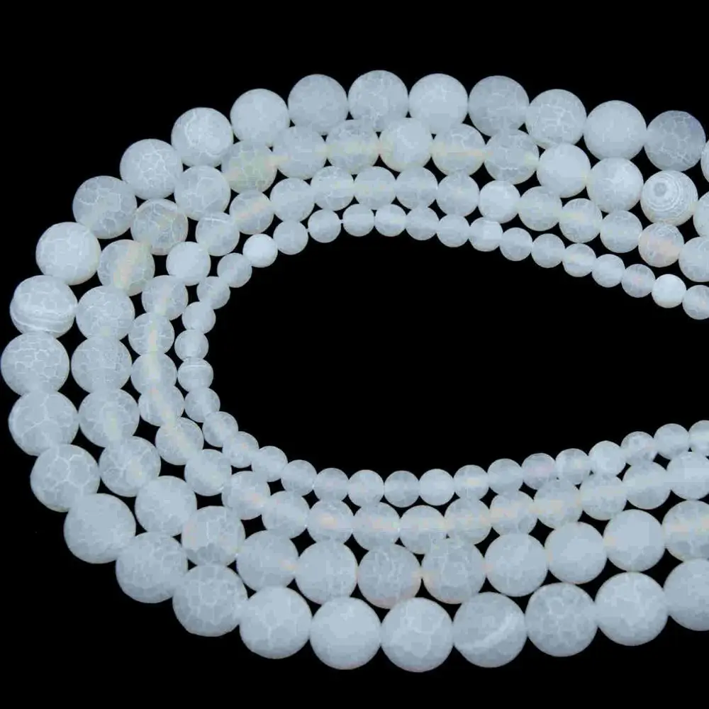 White agate 2 4, 6, 8, 10 мм смесь природных камней Агаты бирюзы свободные каменные бусины для DIY изготовления браслета ожерелье ювелирные изделия - Цвет: White agate 2