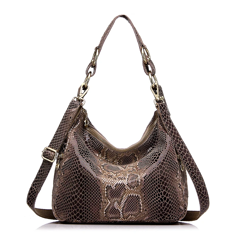 Женская большая сумка хобо из натуральной кожи REALER|bag hobo|handbag genuine leatherleather tote bag |