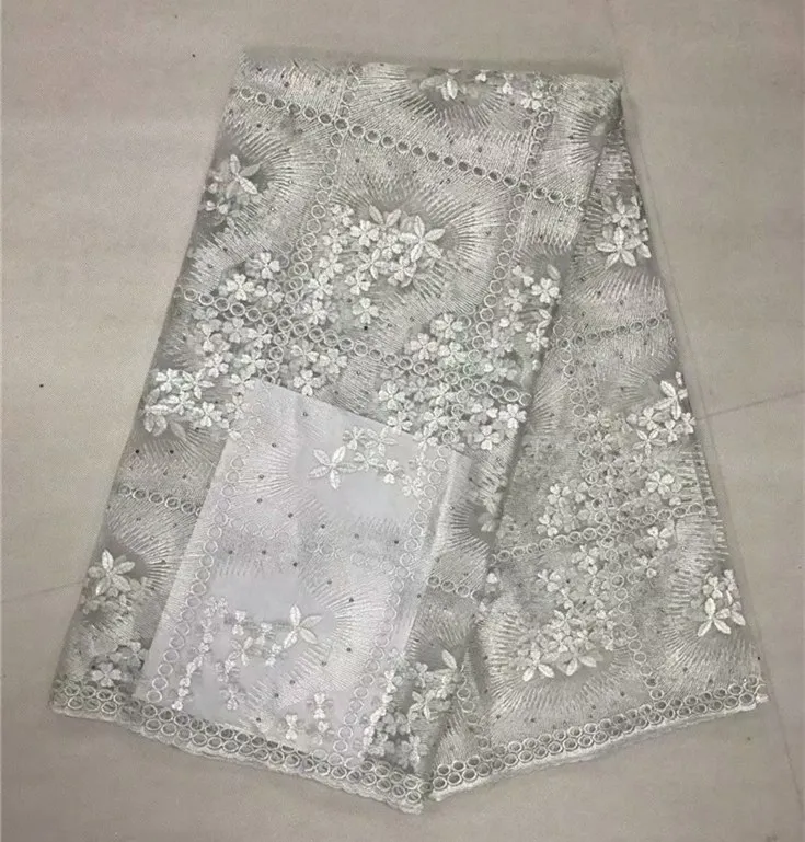 Цена оптовой продажи Золотой Желтый тюль кружевной ткани 5yard цветы Тюлевое