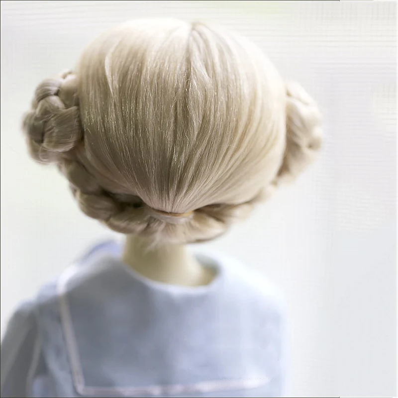 Bybrana BJD парик для 1/3 1/4 1/6 имитация мохера двойной пакет для кукол волос