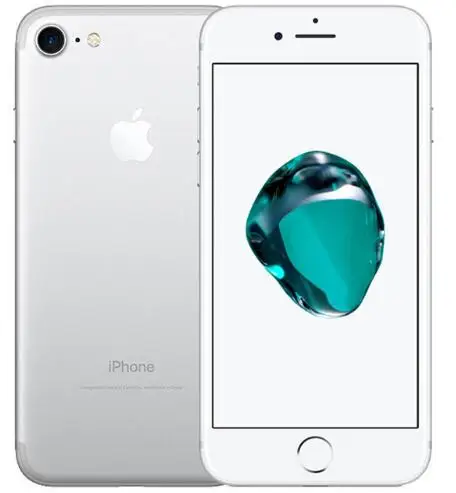 iphone 7 Silver Разблокированный Apple iPhone 7 четырехъядерный 4,7 дюймов 12,0 МП камера 4G LTE мобильный телефон отпечаток пальца Touch ID б/у телефон - Цвет: iphone 7 Silver