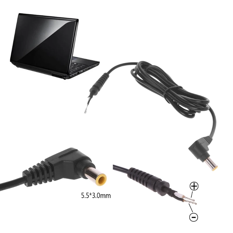 Кабель адаптера питания постоянного тока L образный разъем из чистой меди с