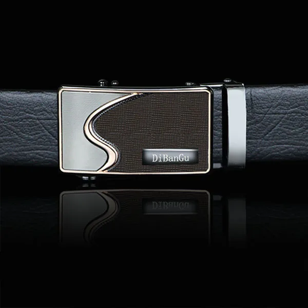 DK-704-YW Цена, модные мужские ремни, автоматическая пряжка, Воловья кожа, натуральная кожа, ремень, ремни для мужчин, мужской роскошный ремень с храповым механизмом - Цвет: DK-704-YW