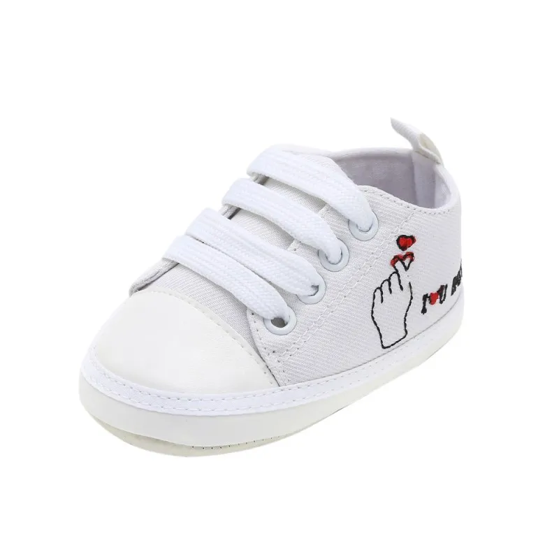 

Baby Shoes Classic Canvas Cartoon Print Letter Baby Girl Shoes Autumn/Spring First Walker Non-slip Baby Boys Girls Shoes