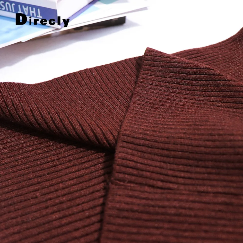 Direcly 2018 High Quality Fashion New Spring Autumn Winter Sweater Women Wool Turtleneck Pullovers Women's Solid | Женская одежда