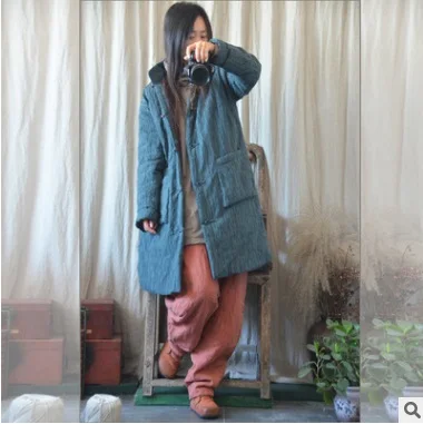 

New products listed in the winter 2017, original design cotton loose big yards Women's thickening cotton-padded clothes coat
