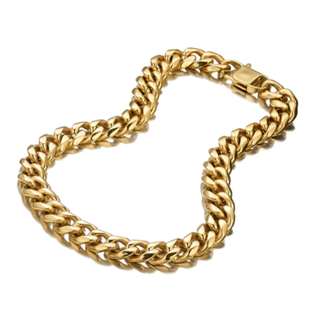 13-19MM Xxxtentacion Heavy Cool Choker Collar Tail Rapper Miami Cuban Link Chain Stainless Steel Gold Necklace Men's Jewelry New |