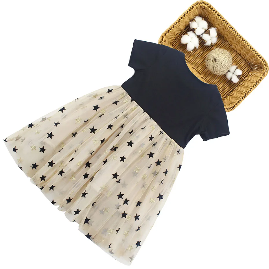 Kids Summer Dresses For Girls Dot Pattern Mesh Dress Girl Cute Style Children Party Teenage Clothes 6 8 10 12 |