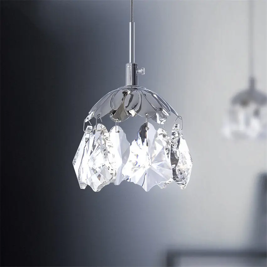 nordic luxury Maple leaf k9 crystal led pendant lights for living room bedroom modern home deco kitchen hanging lamp fixtures | Освещение
