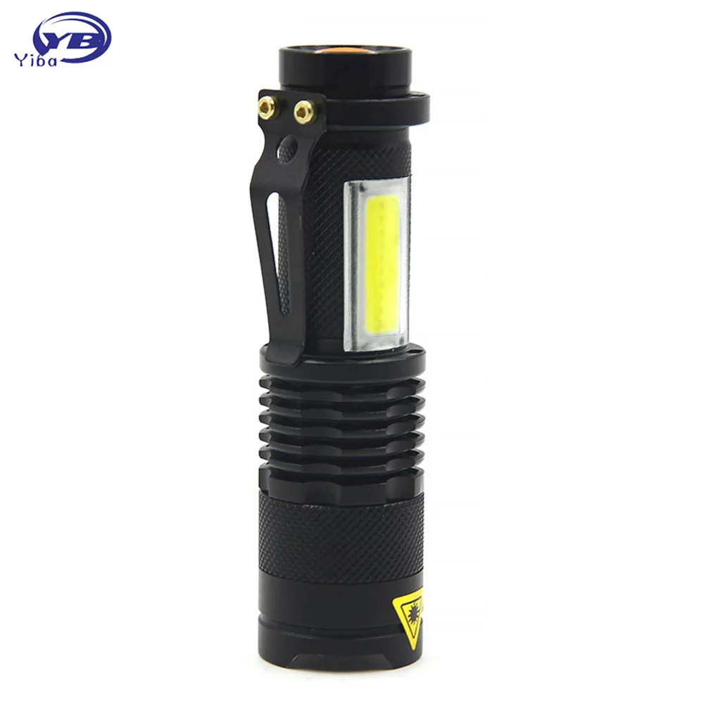 3800LM XML-Q5 + COB светодиодный фонарик Портативный мини ZOOM torchflashlight использование AA 14500