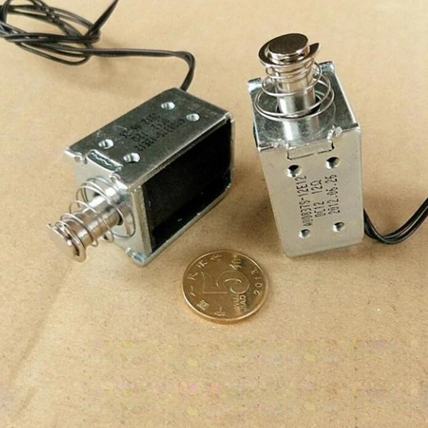 12 В постоянного тока магнитный соленоид нажимной и вытяжной открытый каркас