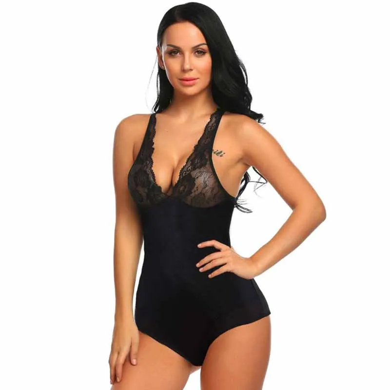 Сексуальный кружевной боди для женщин 2019 утягивающий пояс животик контроль