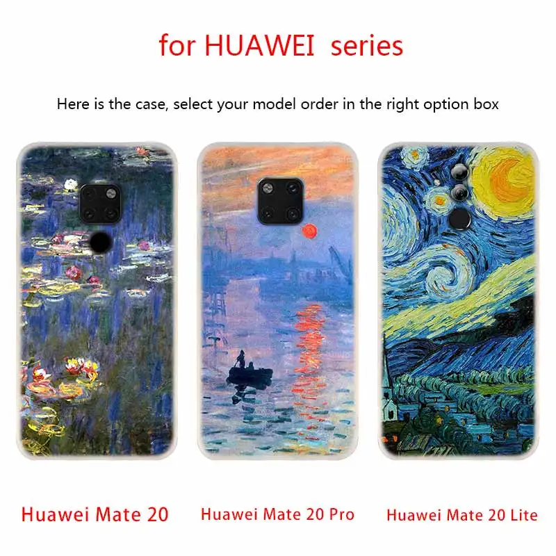 Новый мягкий силиконовый чехол Monet с изображением садового лотоса для Huawei Mate 10 Lite