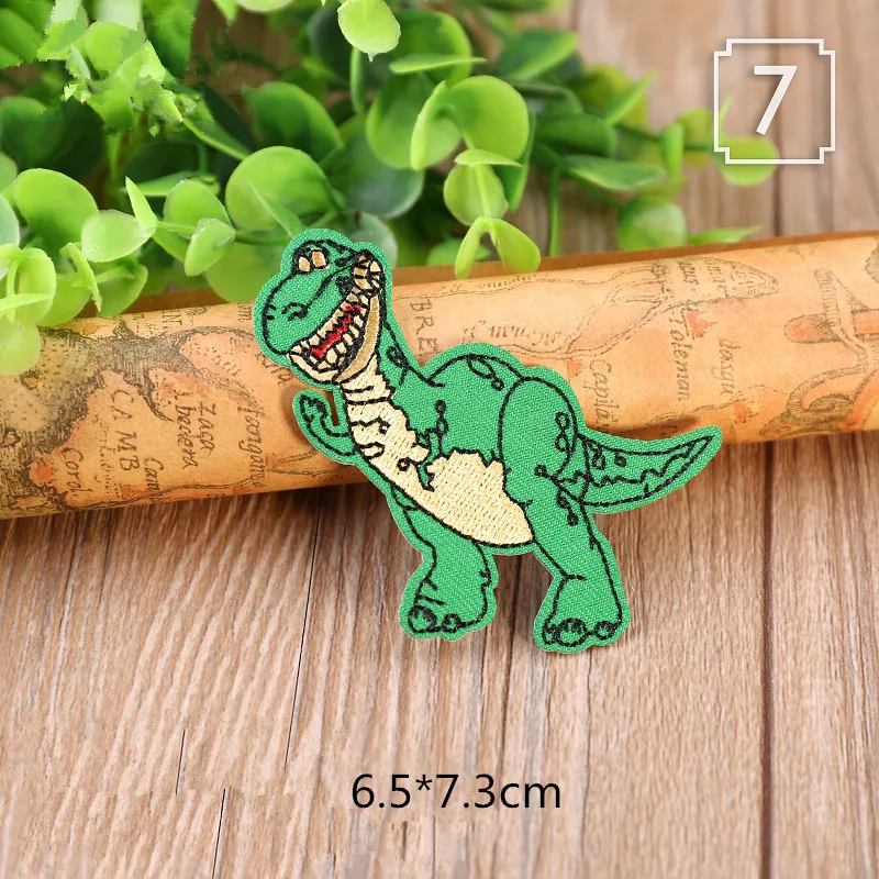 10 шт. Динозавров На Патчи швейные для одежды вышитая детская аппликация стены