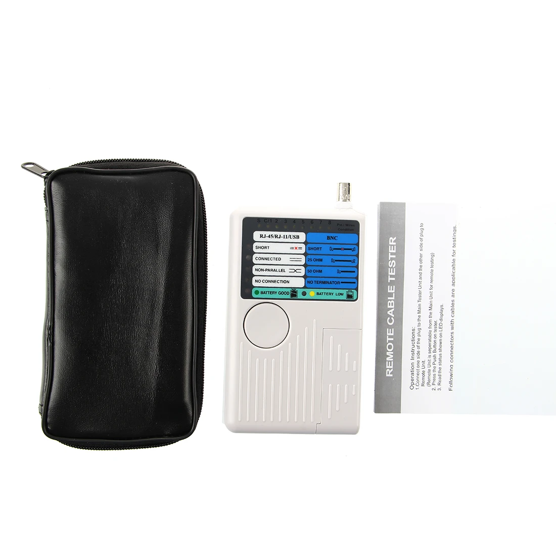 4 в 1 RJ11 RJ45 USB BNC для сети Ethernet LAN телефонный кабель тестер | Компьютеры и офис
