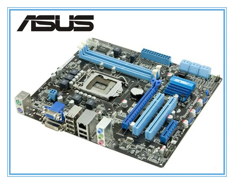 Оригинальная б/у Материнская плата ASUS P7H55 M PLUS H55 поддержка I3 I5 I7 для настольного