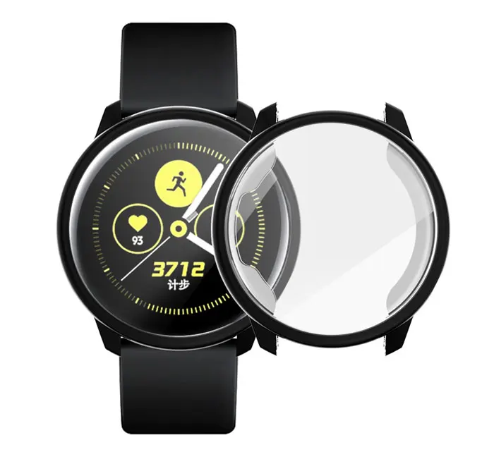 Экран протектор чехол для samsung galaxy watch active 2 ультра-тонкий мягкий силиконовый чехол для полной защиты чехол для galaxy Активный 40/44 мм
