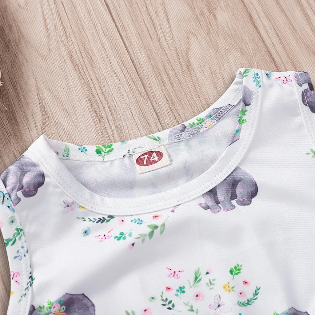 Для девочек Цветочный принт босоножки с помпонами С бахромой головной повязкой