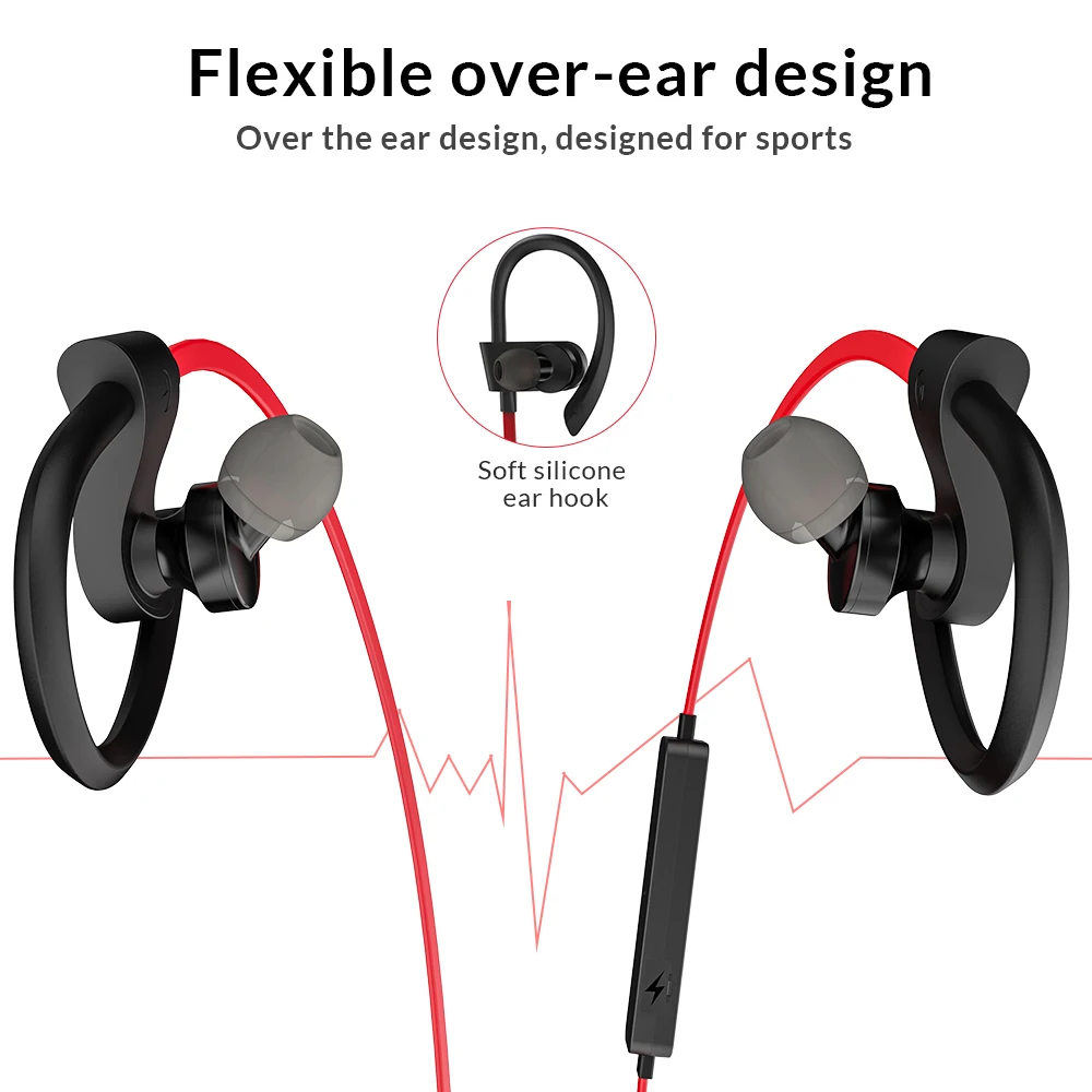 TOPK F12, беспроводные наушники Bluetooth 5,0, наушники с громкой связью, стерео спортивные наушники, игровая Бас-гарнитура с микрофоном