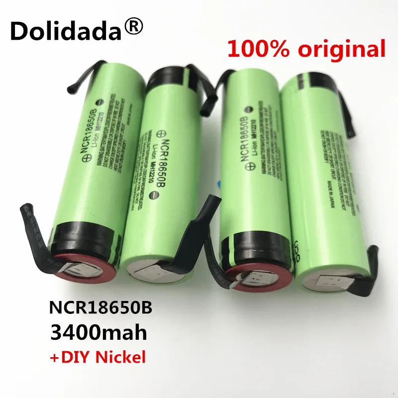 100% Оригинальный аккумулятор Dolidada 18650 3400 мАч 3 7 в литиевая батарея для NCR18650B