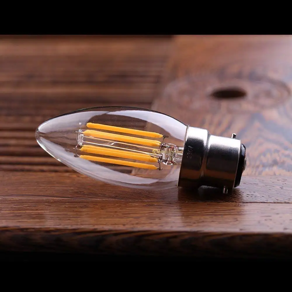 Светодиодные свечи с регулируемой яркостью Эдисона лампы дневного света 6000K