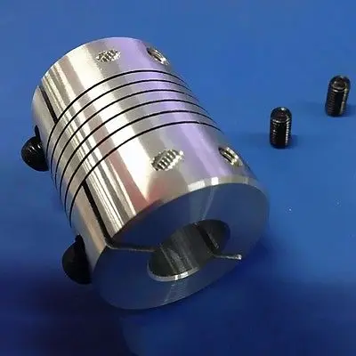 

2PCS Aluminium Alloy 5*5mm D20 L25 Coupler Flexible Shaft Coupling CNC Stepper Motor Encode