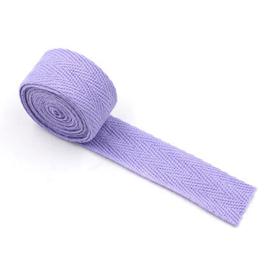 light purple 10 м/лот 20 мм мягкая хлопковая оплетка тесьма резинка с тесьмой ремень лента ошейник с ремешком сумка для прогулок, рюкзак Запчасти - Цвет: light purple
