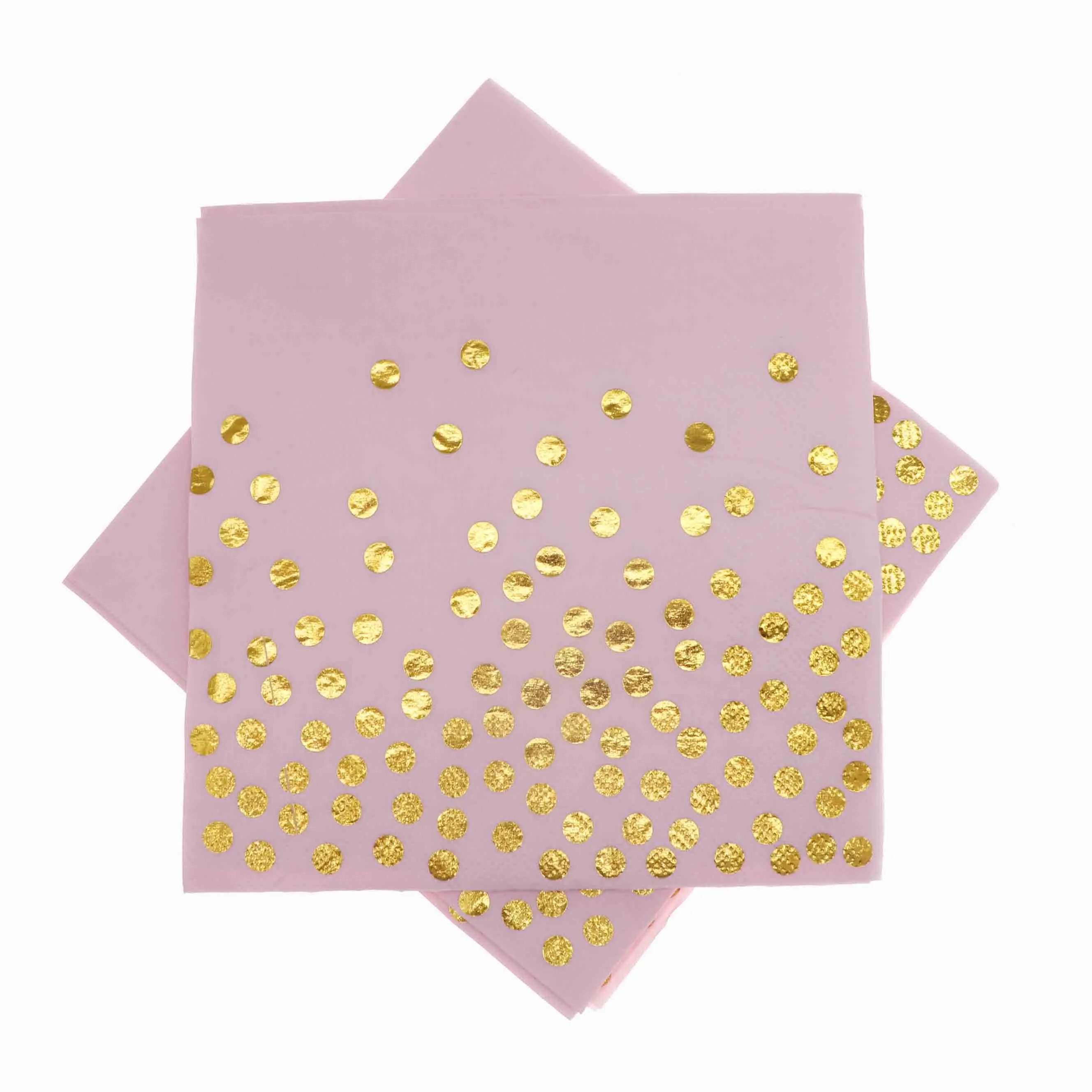 Napkin 20pcs Алюминиевая фольга Золотой горошек День рождения Свадебные принадлежности декоративные торт тарелка бумажные тарелки декарированные baby shower - Цвет: Napkin 20pcs