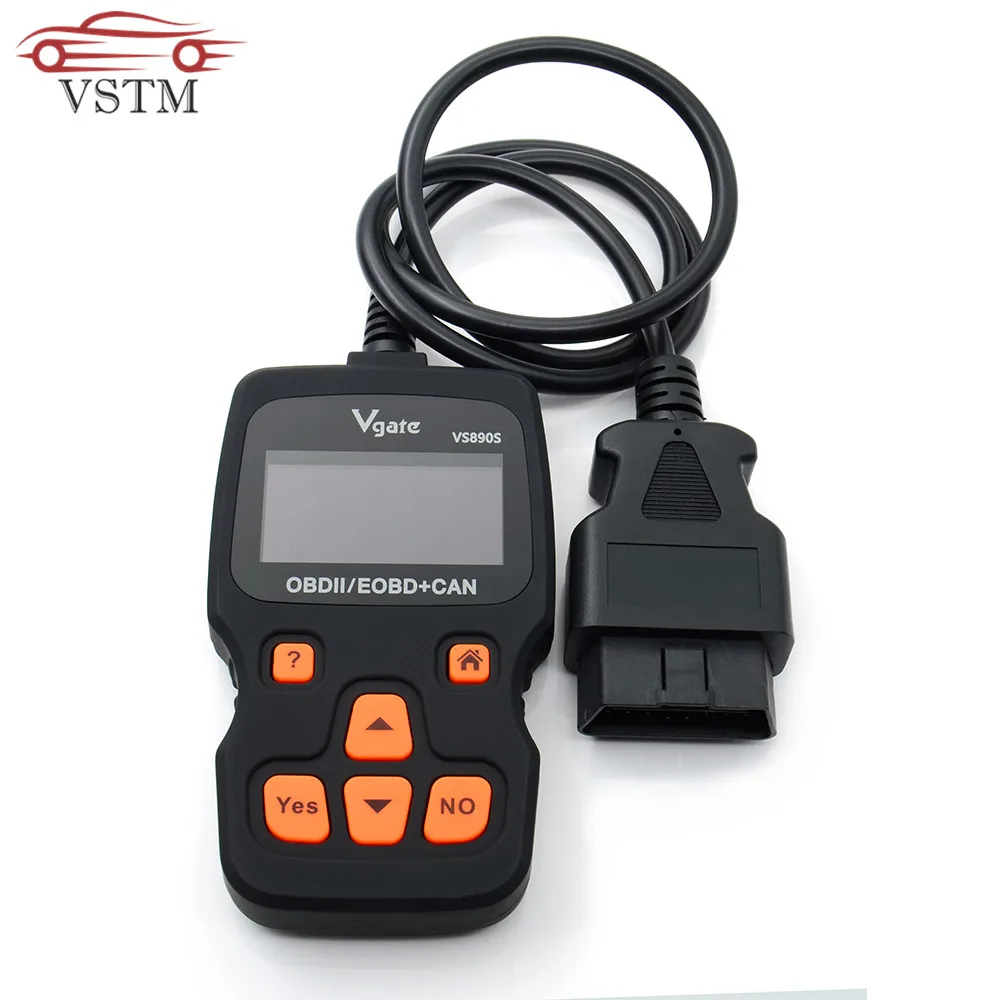 OBD блока развертки Vgate VS890 VS890S 2 код неисправности двигателя считыватель