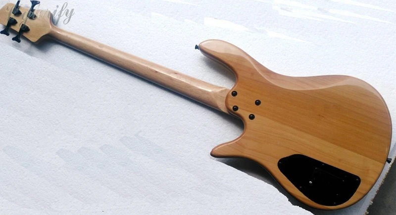 Пламя клен смесь с палисандр тела Foderaa активный 4 струны fretless бас гитара|guitar