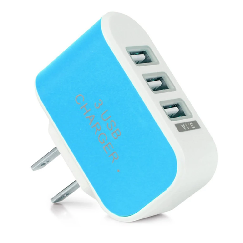Настенное зарядное устройство EU/US с 3 портами USB зарядное устройство для путешествий AC зарядное устройство s адаптер для iPhone для Xiaomi для samsung