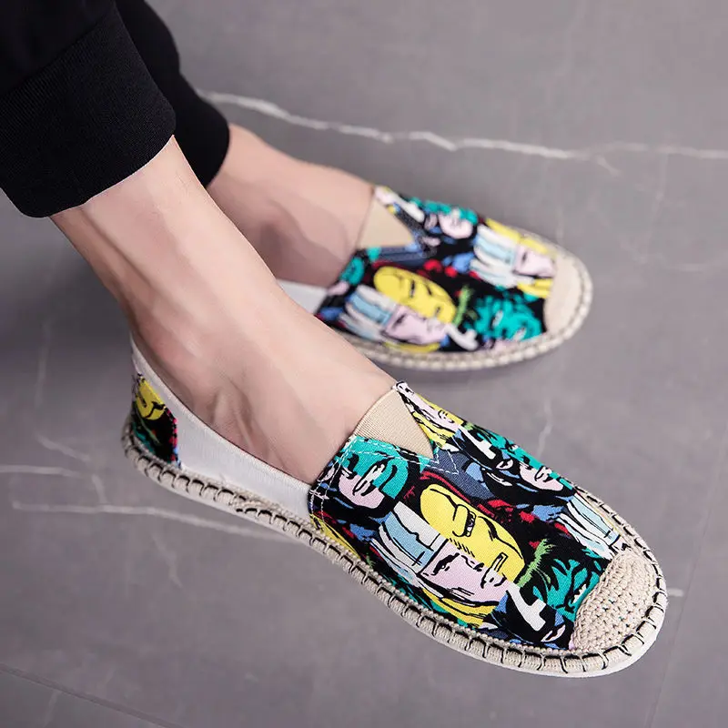 Мужская парусиновая обувь модные кроссовки для мужчин лоферы повседневные