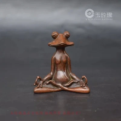 

Pocket Zen Frog Small Ornaments Antique Bronze Sculpture