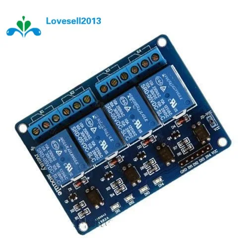 5 V 4-канальный Релейный модуль для Arduino 4 канальная оптопара панель управления реле домашний умный переключатель с Светодиодный индикатор