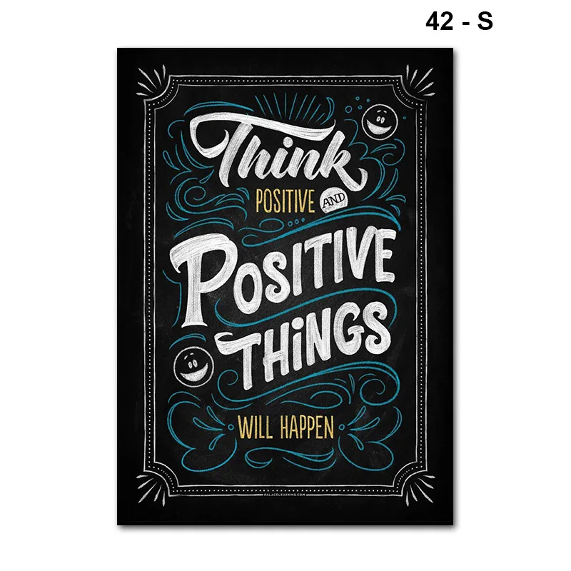42 Newly Motivational Classroom Wall Posters Inspirational Quotes for Students Teacher Classroom Decorations TE889 - Цвет: 42