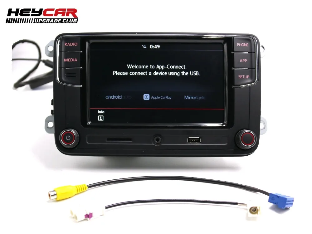 Android Авто CarPlay APP R340G RCD330 RCD330G Plus Автомагнитола для VW Golf 5 6 Jetta MK5 MK6 CC Tiguan Passat Polo 6RF 035 187E