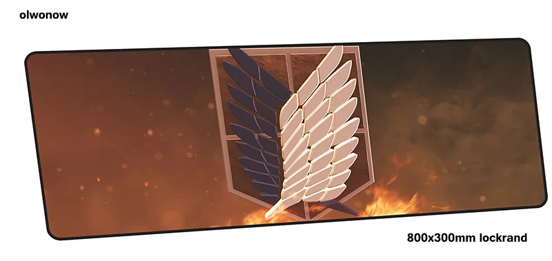 attack on titan mousepad gamer best seller 800x300x3mm gaming mouse pad Popular notebook pc accessories padmouse ergonomic mat - Цвет: design 7