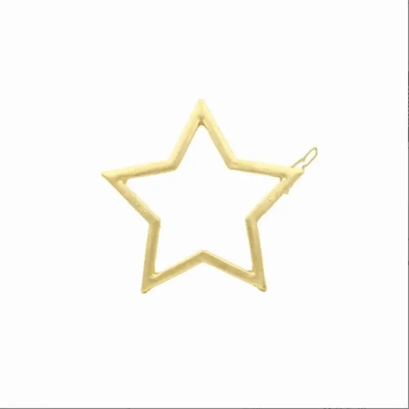 Gold Star Корейская заколка в форме звезды, сердца, металлические жемчужные заколки для волос для женщин, аксессуары для волос, Золотая шпилька, заколка для волос в форме сердца и звезды - Окраска металла: Gold Star