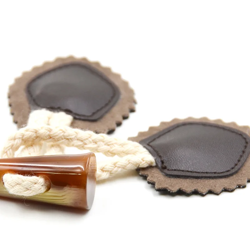 2 шт./упак. имитация бычьей рога кожаные кнопки веревки детский ручной материал