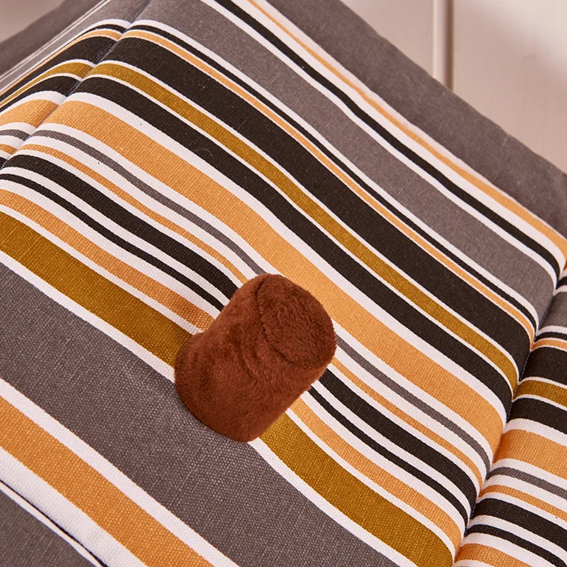 Новая модная кровать в полоску для питомцев кошек и собак съемные дышащие