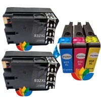5 compatible ink cartridge for hp932 933 932xl 933xl officejet 6100 6600 6700 7110 7510 7610 7512 7612 printer with chip