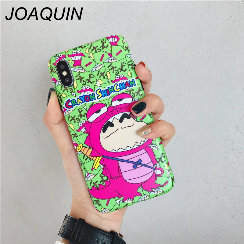 Мультяшный чехол для телефона Crayon Shin-chan iPhone X XR XS MAX 7 8 6 6s plus задняя крышка мягкий