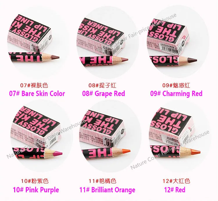 Профессиональная Водостойкая Подводка для губ высококачественный глянцевый